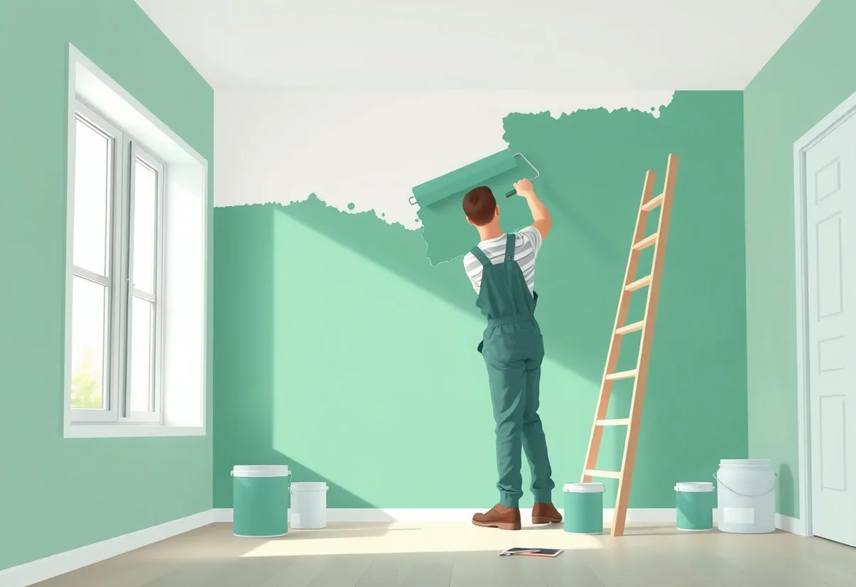 Peintre Pacé 35740 en intervention sur un chantier